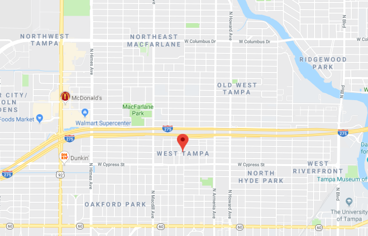 West Tampa Computer Repair near me tampa map